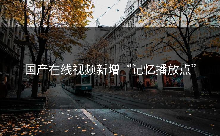 国产在线视频新增“记忆播放点”