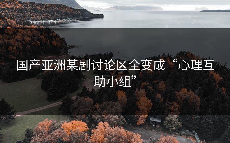 国产亚洲某剧讨论区全变成“心理互助小组”